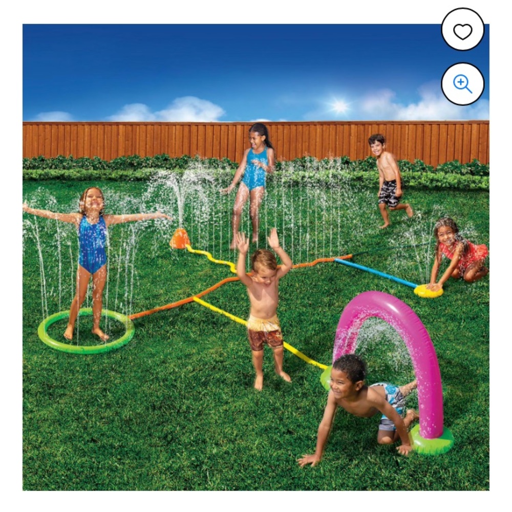 BANZAI Kids Backyard Water Park Splash Sprinkler Set